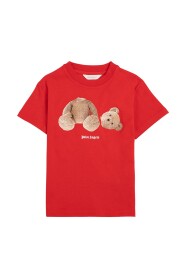 T-shirt con stampa orso