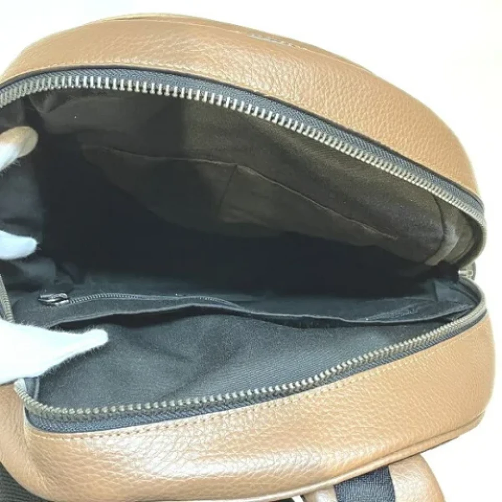 Coach Pre-owned Canvas backpacks Brown Dames