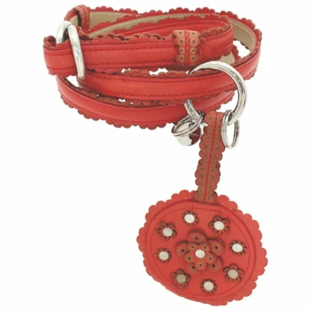 Bottega Veneta Vintage Pre-owned Leather belts Red Dames