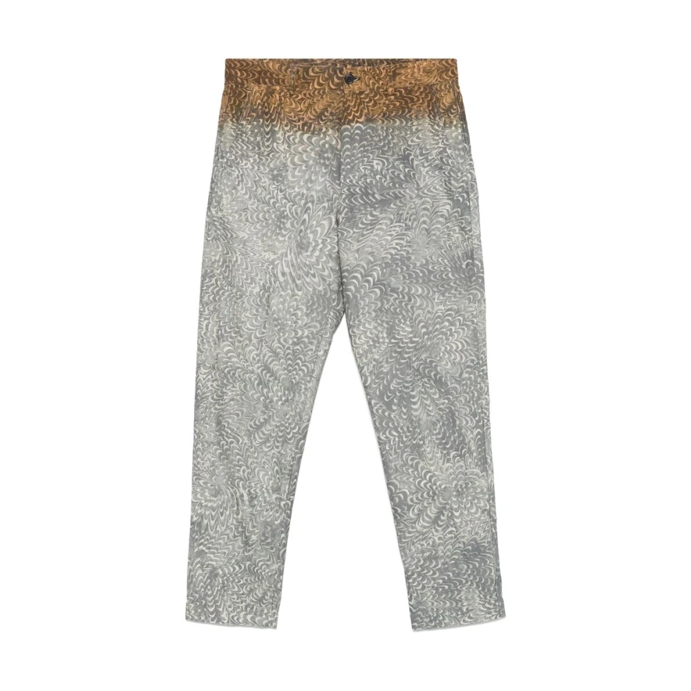 Dries Van Noten Grijze Chino Broek met Zakken Gray Heren