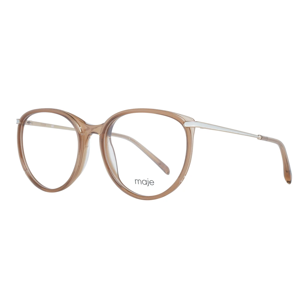 Maje Beige Ronde Optische Brillen voor Vrouwen Beige Dames