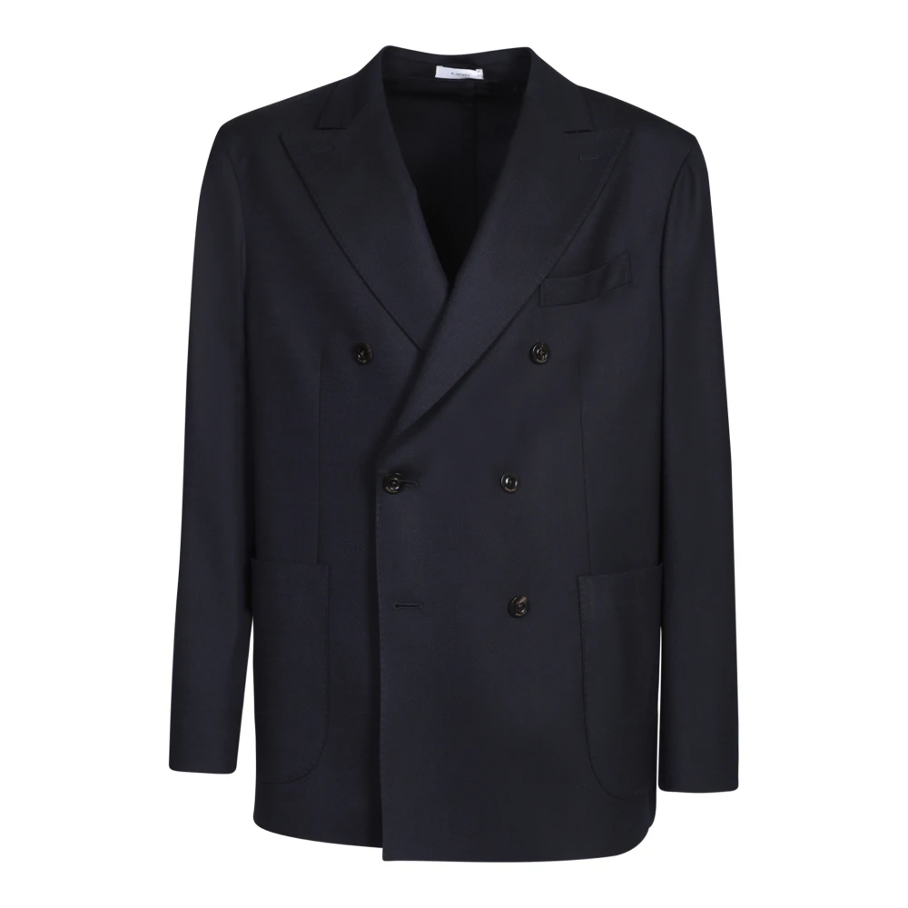 Boglioli Stijlolle Double-Breasted Jas Blue Heren