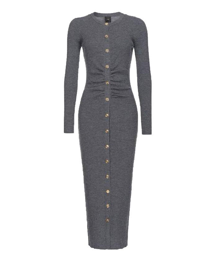 robe-midi-a-boutons-cotelee