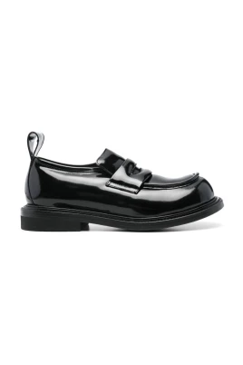 Svart Penny Slot Moc Stitching Skor