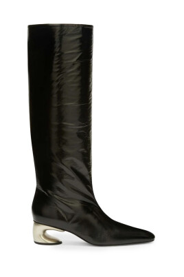 black-paper-leather-high-heel-boots