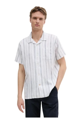 Garnock Stripe Kortärmad Skjorta
