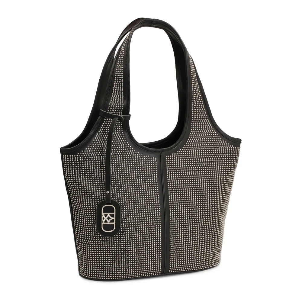 Kazar Hobo-tas versierd met kleine metalen noppen Black Dames