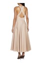 elegante-robe-midi-en-coton-beige