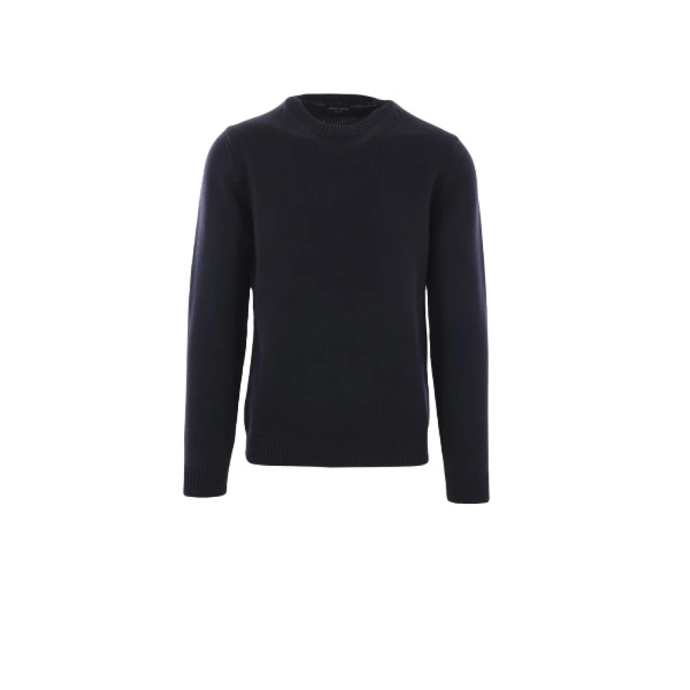 Roberto Collina Blauwe Merinowollen Trui Blue Heren