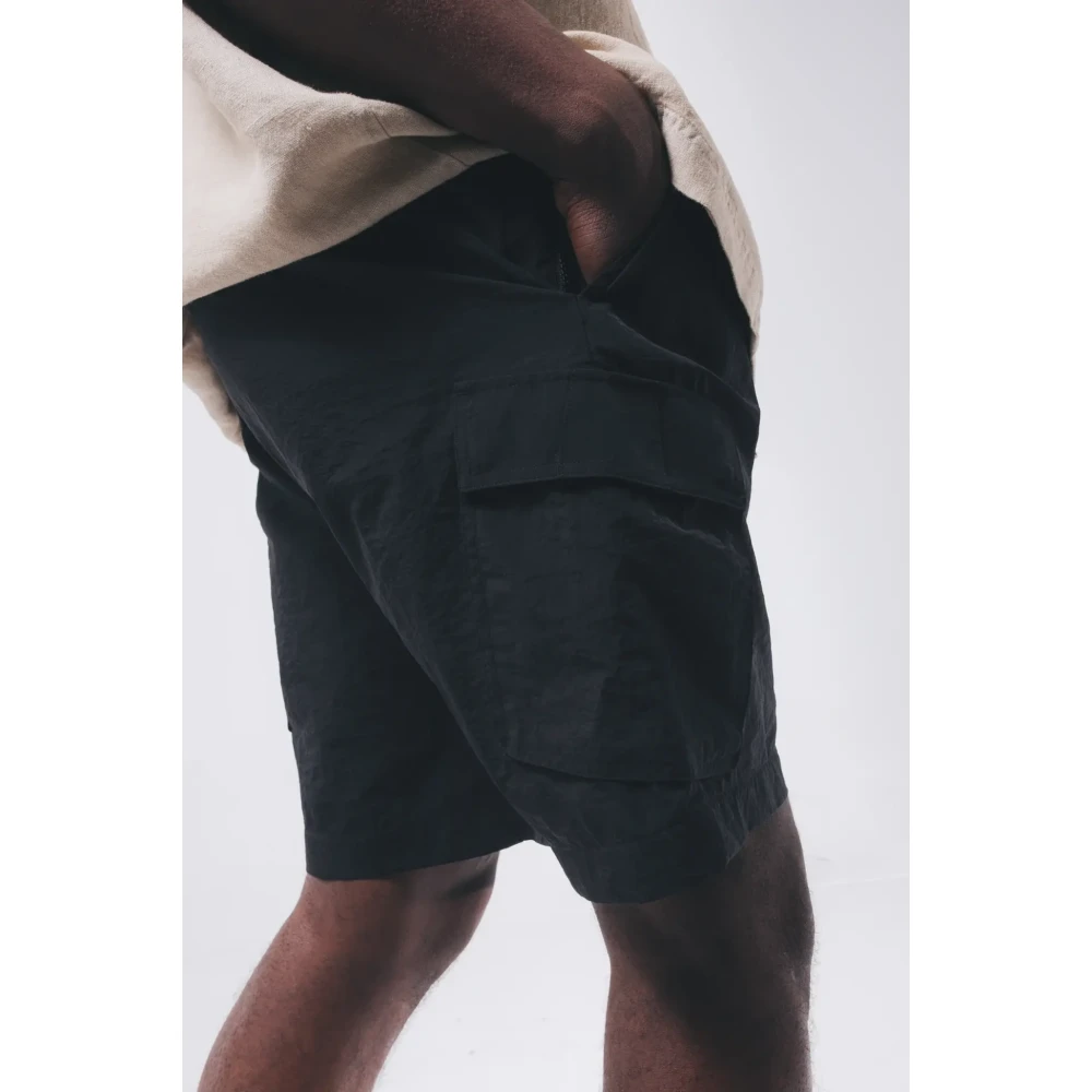 Aeden Korte Zwarte Beam Stijl Black Heren