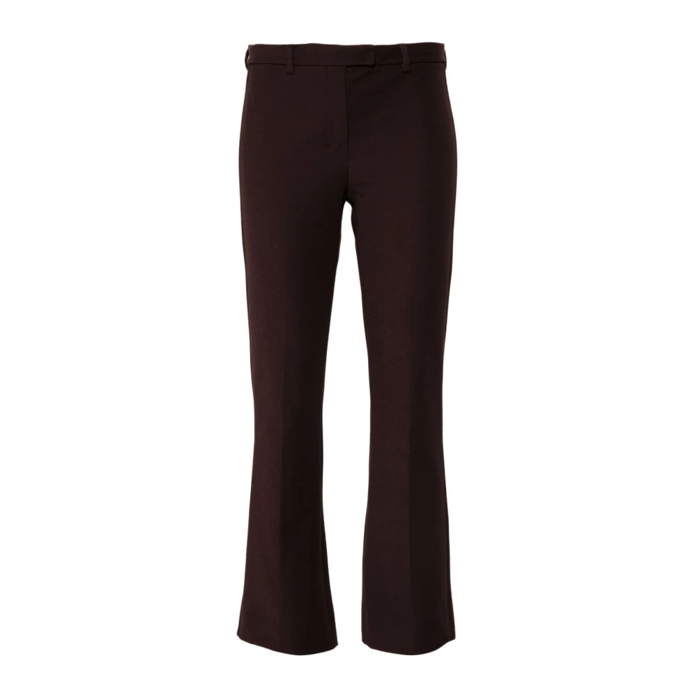 Max Mara Rode Umanito Broek Slim Fit Red Dames