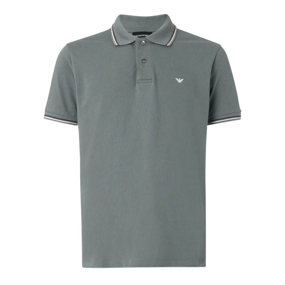 Emporio Armani Men's Gray Stylish Polo Shirts Gre