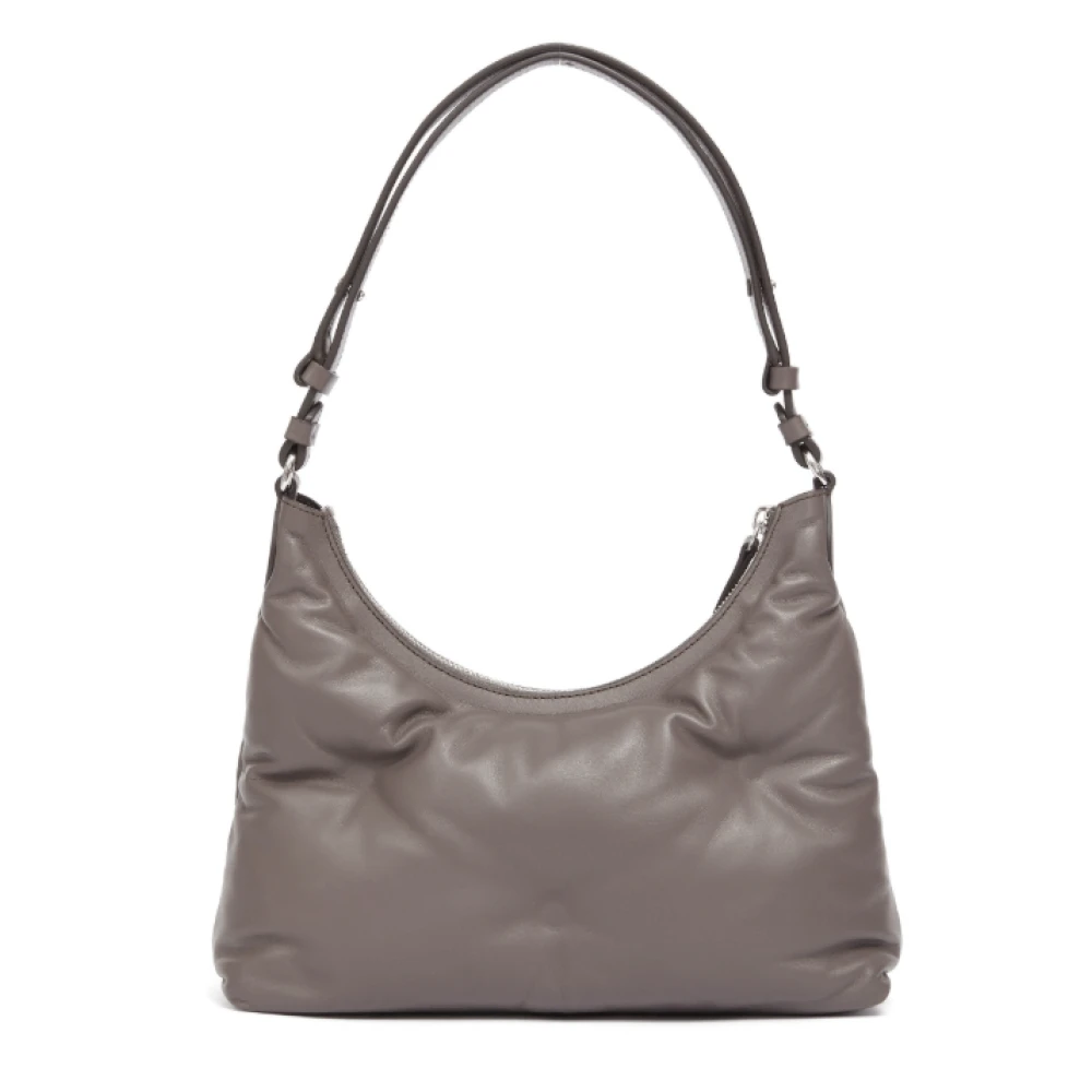 Maison Margiela Taupe Grijs Lamsleren Schoudertas Gray Dames