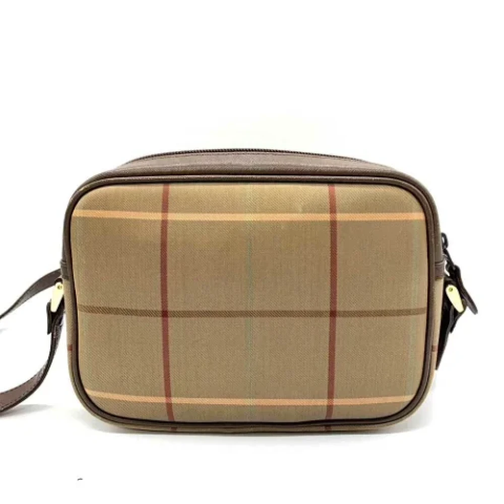Burberry Vintage Pre-owned Fabric shoulder-bags Beige Dames