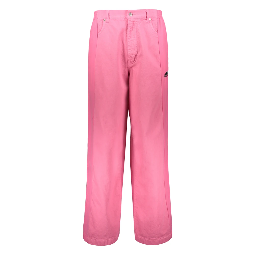 Ambush Denim Detail Nylon Broek Pink Heren