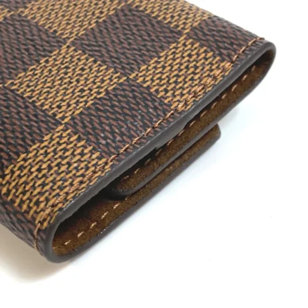 Louis Vuitton Vintage Pre-owned Cotton key-holders Brown Dames