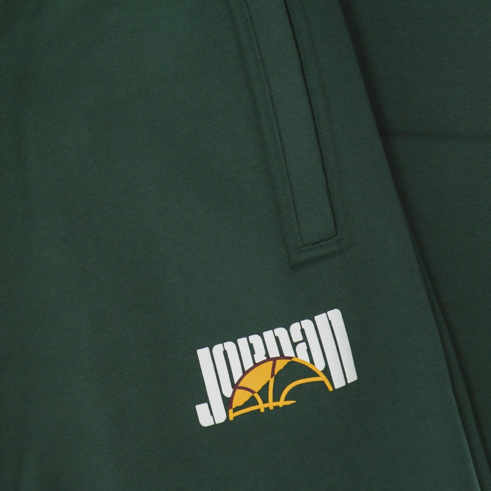 Jordan Sportieve Fleece Trainingsbroek Noble Groen Zwart Green Heren