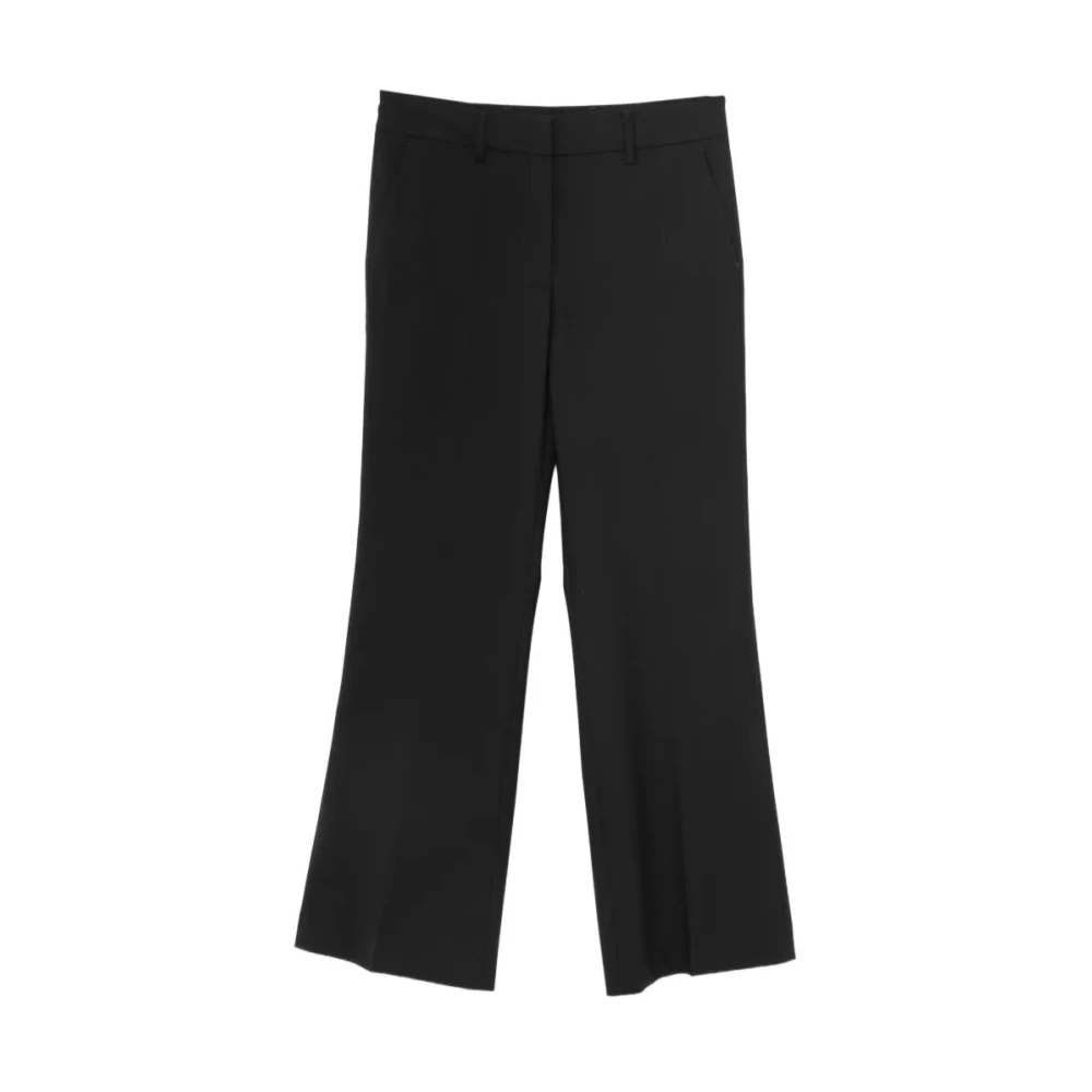 Pt Torino Women's Black Wide Trousers, Xs, Jodie Trousers
