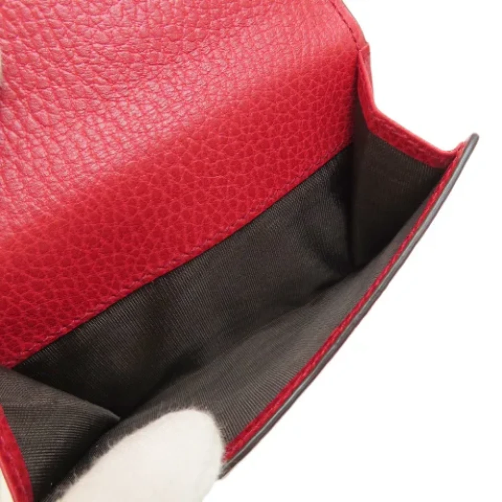 Gucci Vintage Pre-owned Leather wallets Red Dames