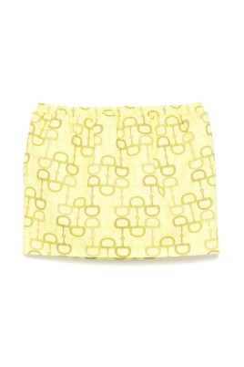 geometric-print-elasticated-waistband-green-skirt