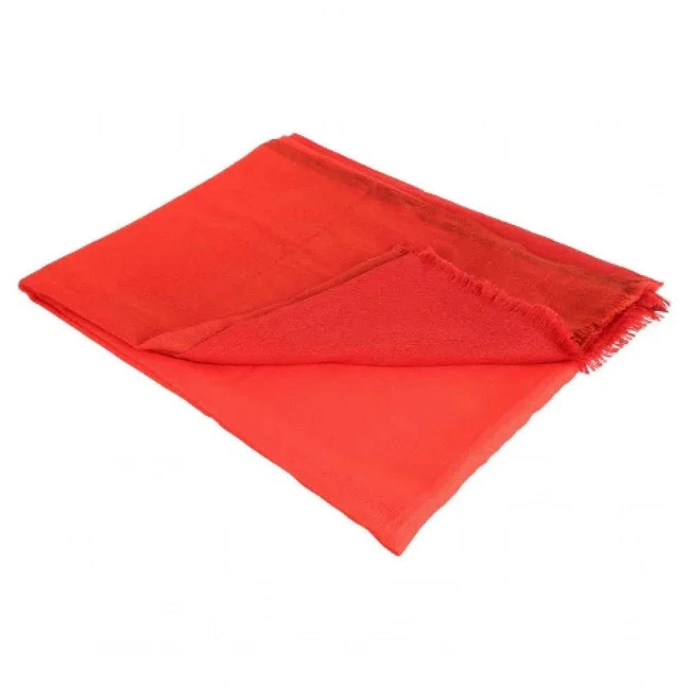 Hermès Vintage Pre-owned Cashmere scarves Red Dames