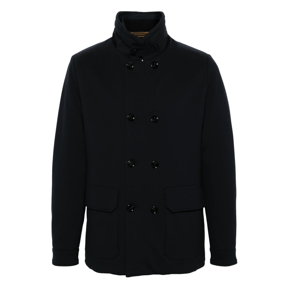Moorer Dubbelbreasted donsjack Blue Heren