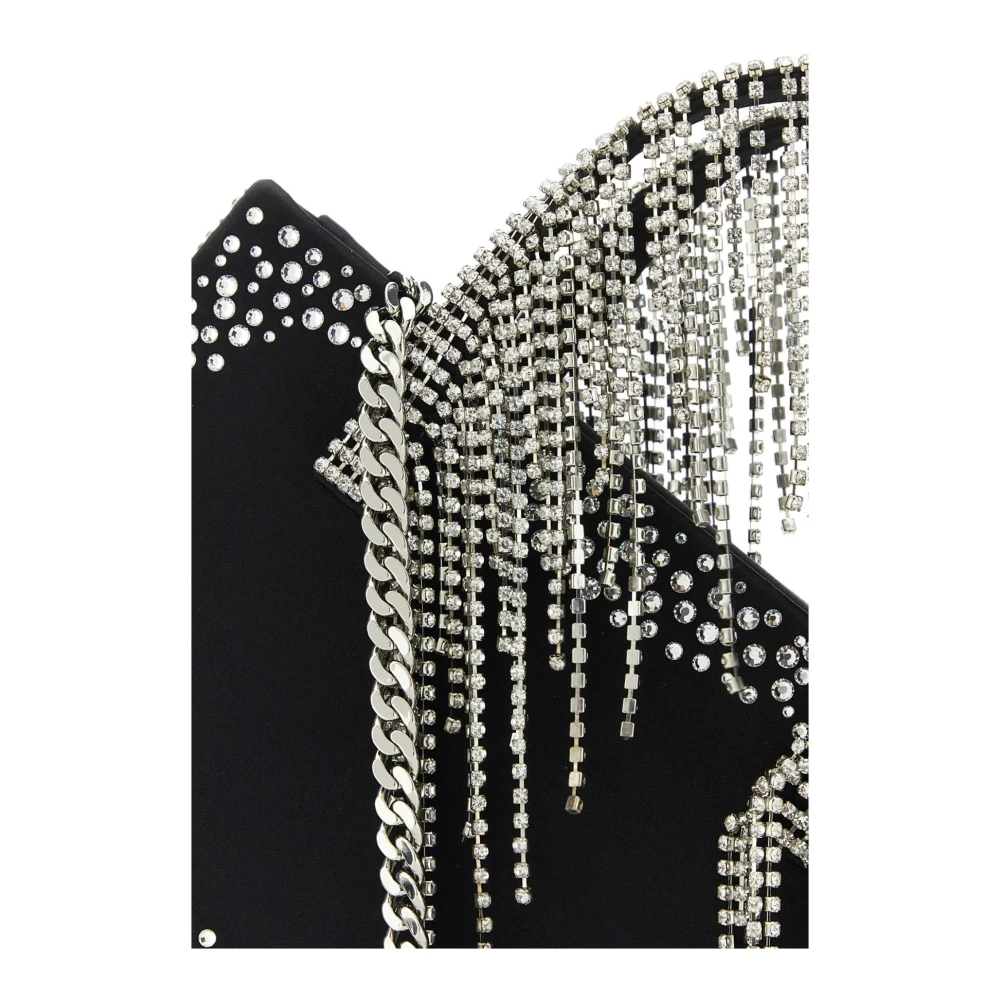 Kara Zwarte Nappa Leren Handtas Black Dames
