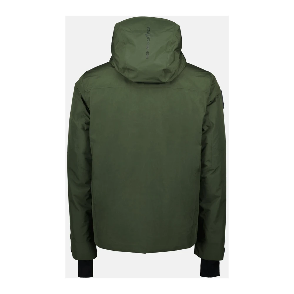 Moncler Groene Nylon Hoodie Jas Green Heren