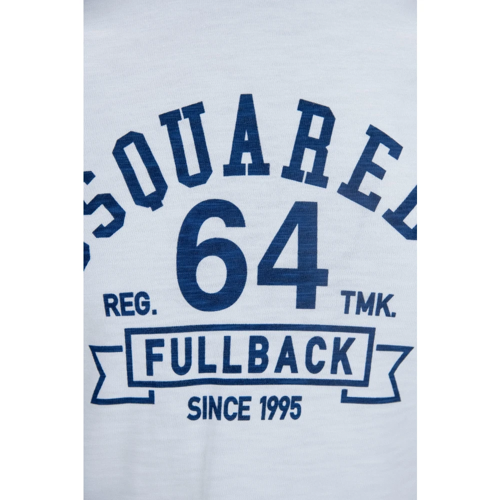 Dsquared2 Dames Slip-On T-shirt met Brand Print Multicolor Dames
