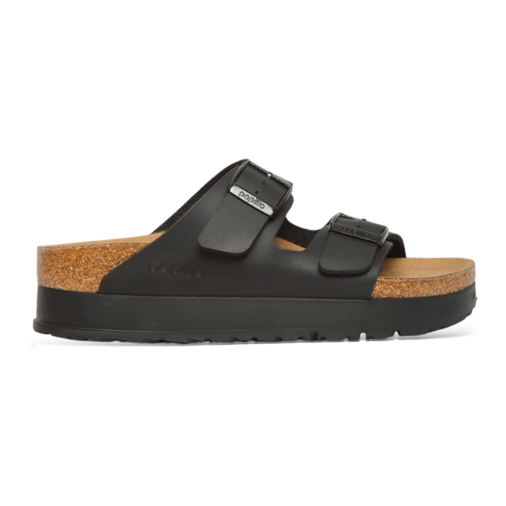 Birkenstock Svarta Veganska Sandaler i Arizona-Stil Black, Dam