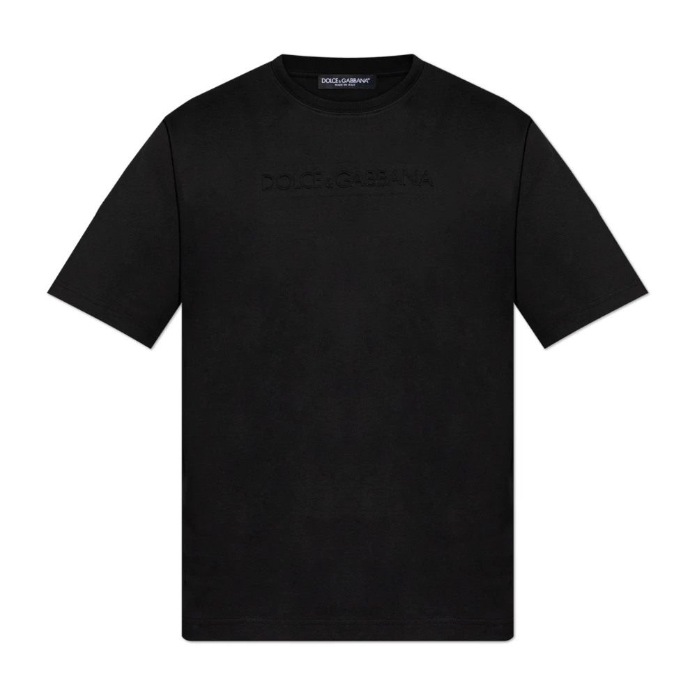 Dolce & Gabbana Men's Black T-Shirts, M, Logo T-Shirt
