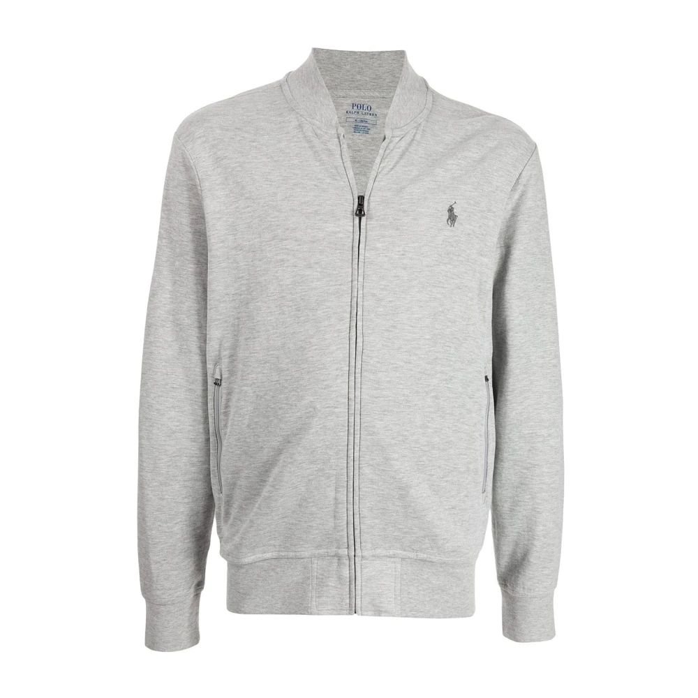 Polo Ralph Lauren Casual Grijze Volledige Rits Sweater Gray Heren