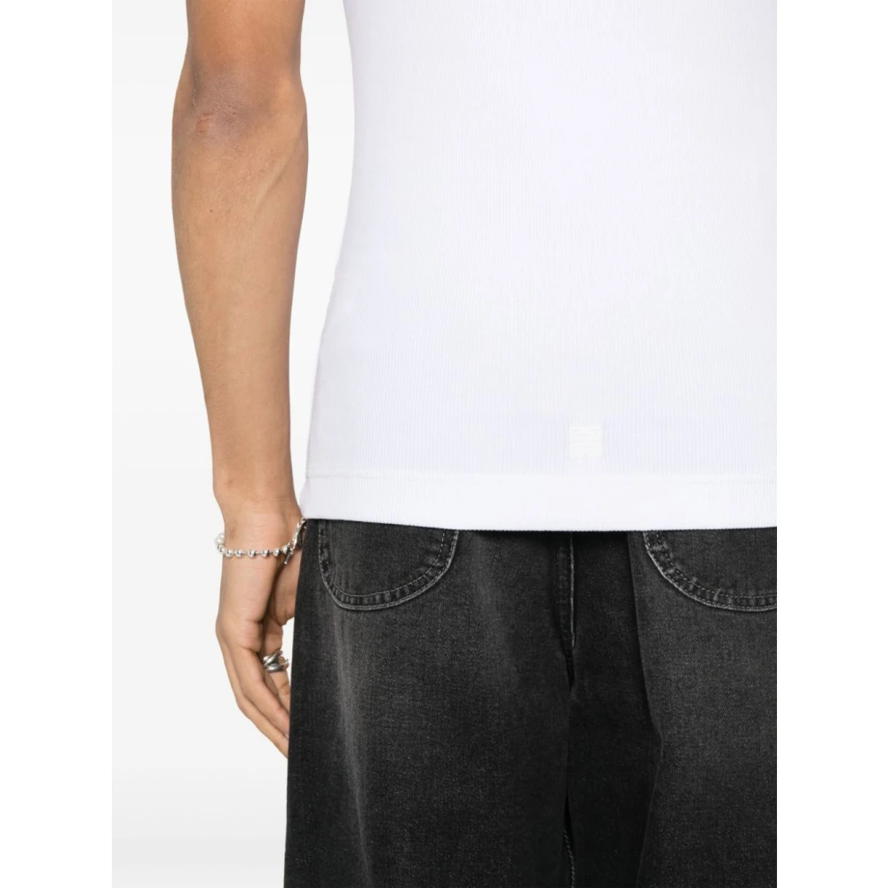 Givenchy Extra Slim Fit Mouwloze Top White Heren