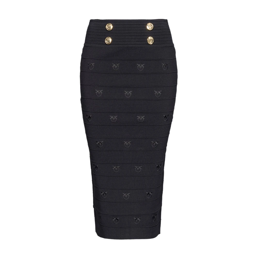 Pinko Stijlvolle Rok voor Vrouwen Black Dames