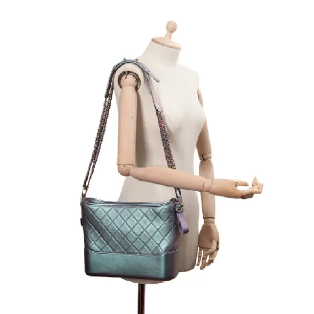 Chanel Vintage Pre-owned Leather chanel-bags Purple Dames