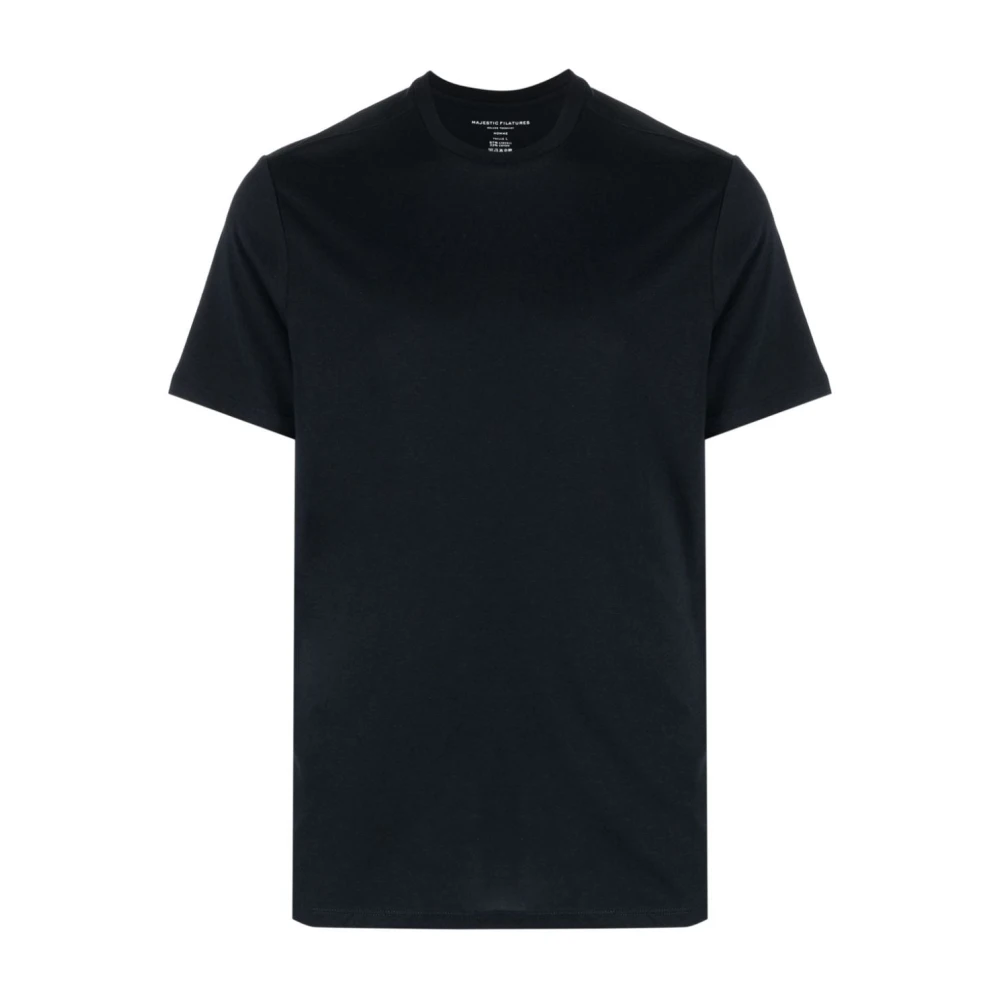 Majestic filatures Blauwe T-shirts en Polos Blue Heren
