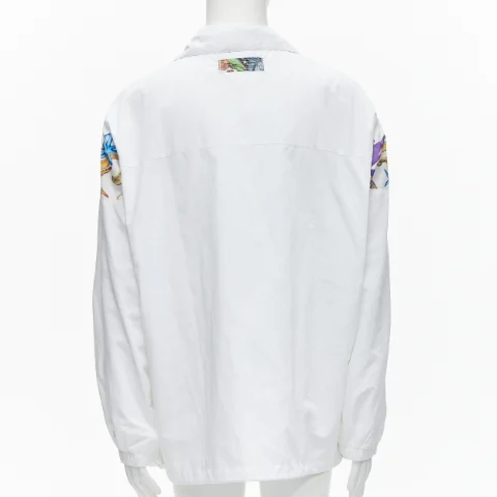 Versace Pre-owned Polyester outerwear White Dames