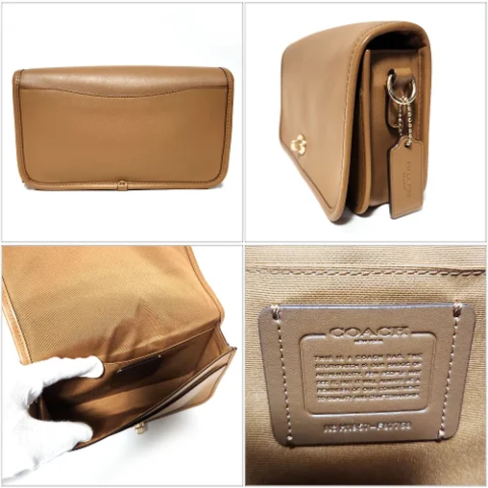 Coach Pre-owned Leather shoulder-bags Brown Dames