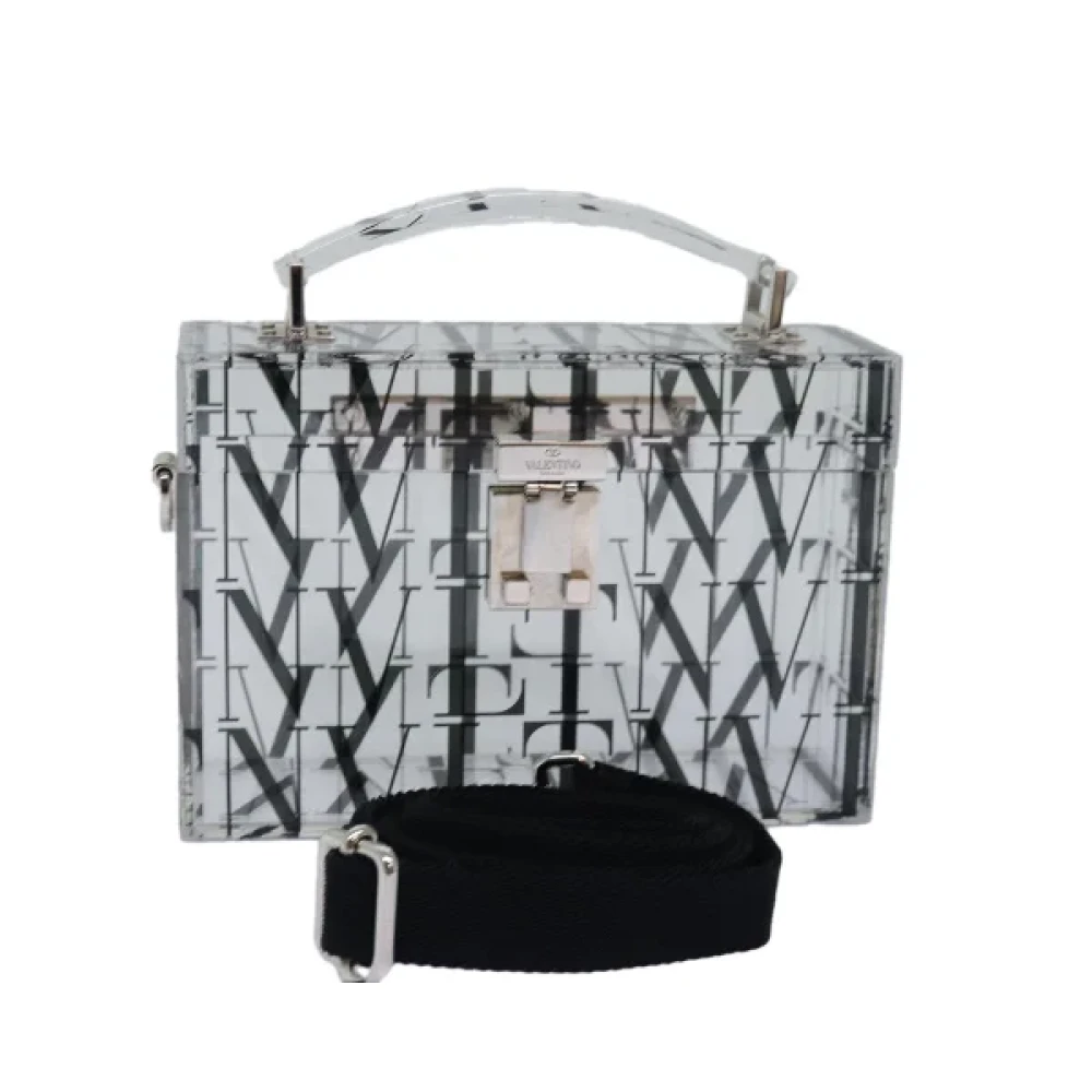 Valentino Vintage Pre-owned Plastic handbags White Dames