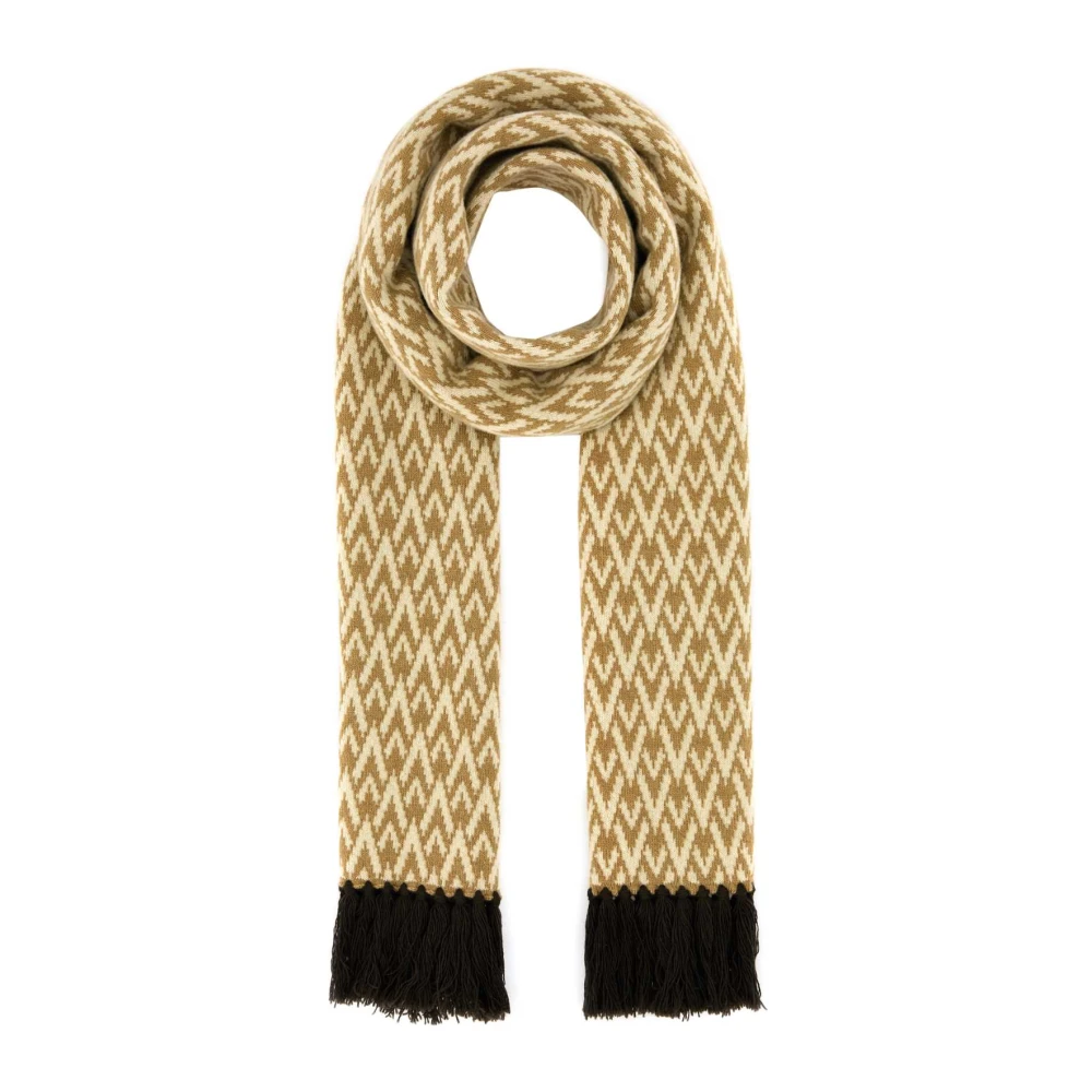 Valentino Garavani Men's Embroidered Wool Toute La V Scarf