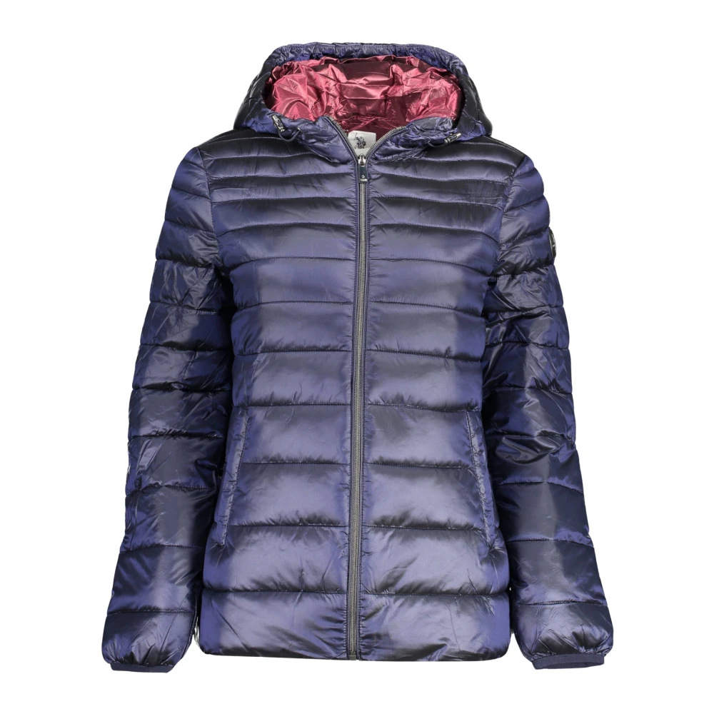 U.s. Polo Assn. Women's Blue Giubbotto Con Cappuccio - Winter Jackets - Xl - Jackets