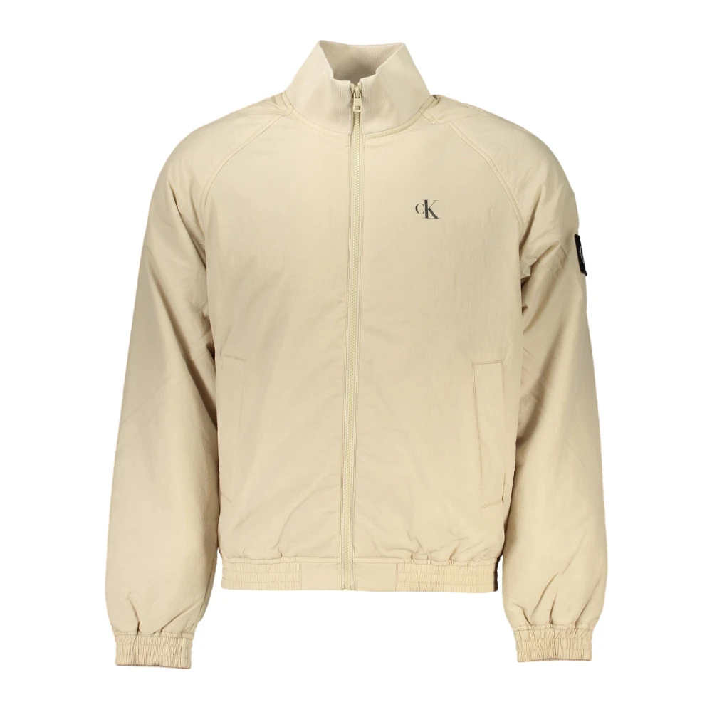 Calvin Klein Beige Jack met Lange Mouwen en Print Beige Heren