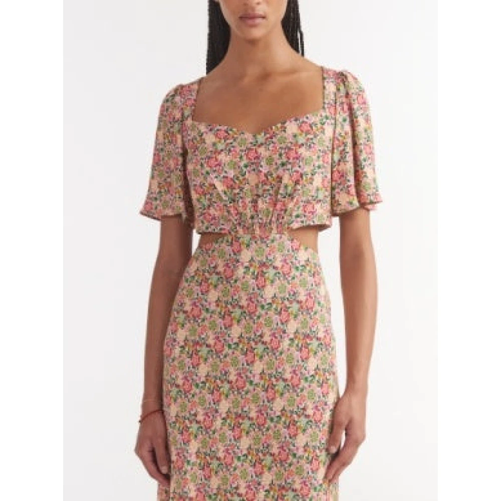 Saloni Zomerjurk met uitsparingen Multicolor Dames
