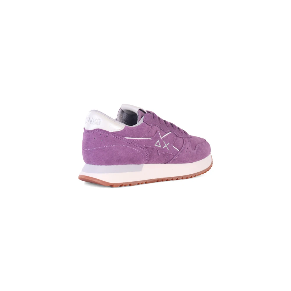 Sun68 Stargirl Suede Leren Sneakers Purple Dames