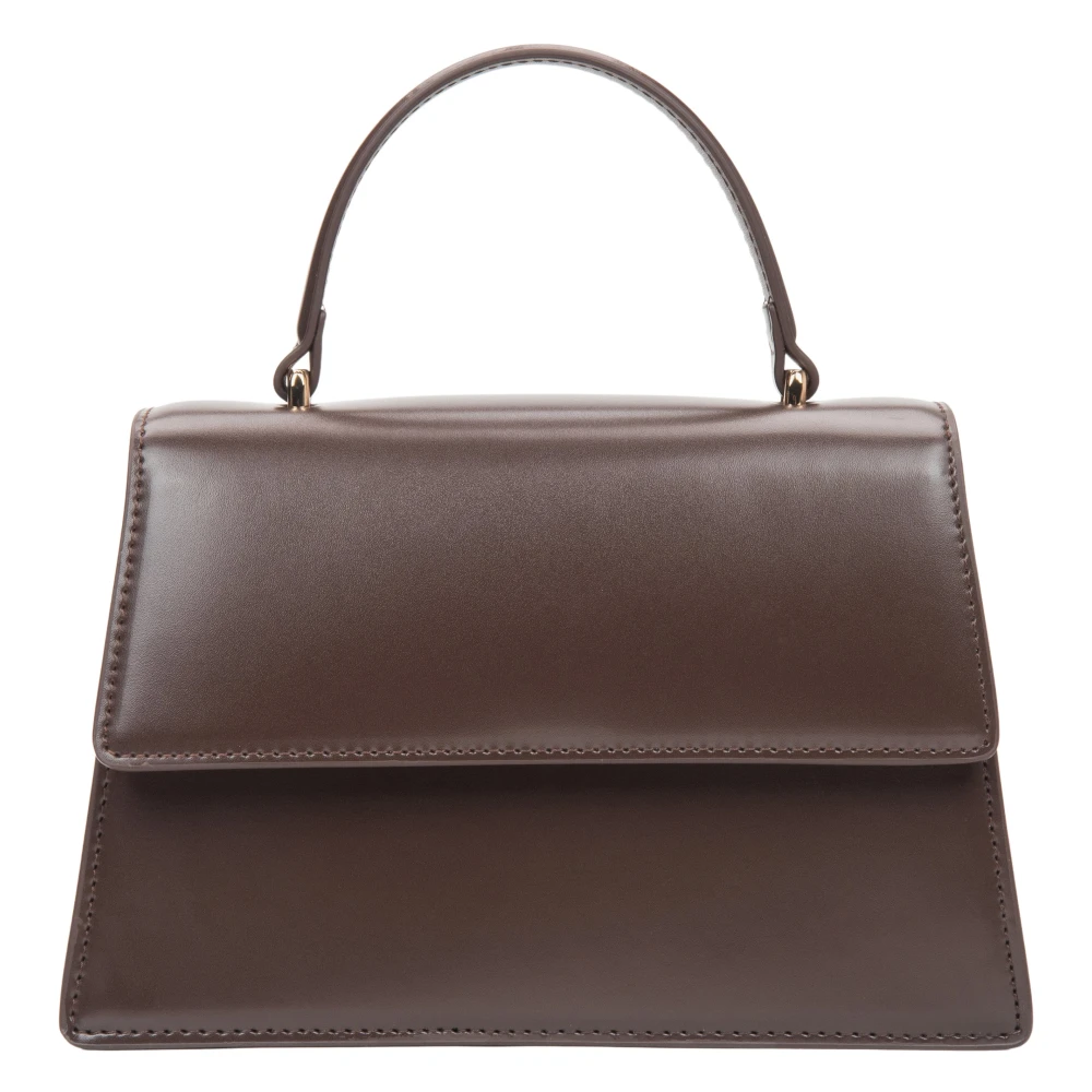 Estro Women's Brown Handbags, One Size, Small Leather Satchel Handbag