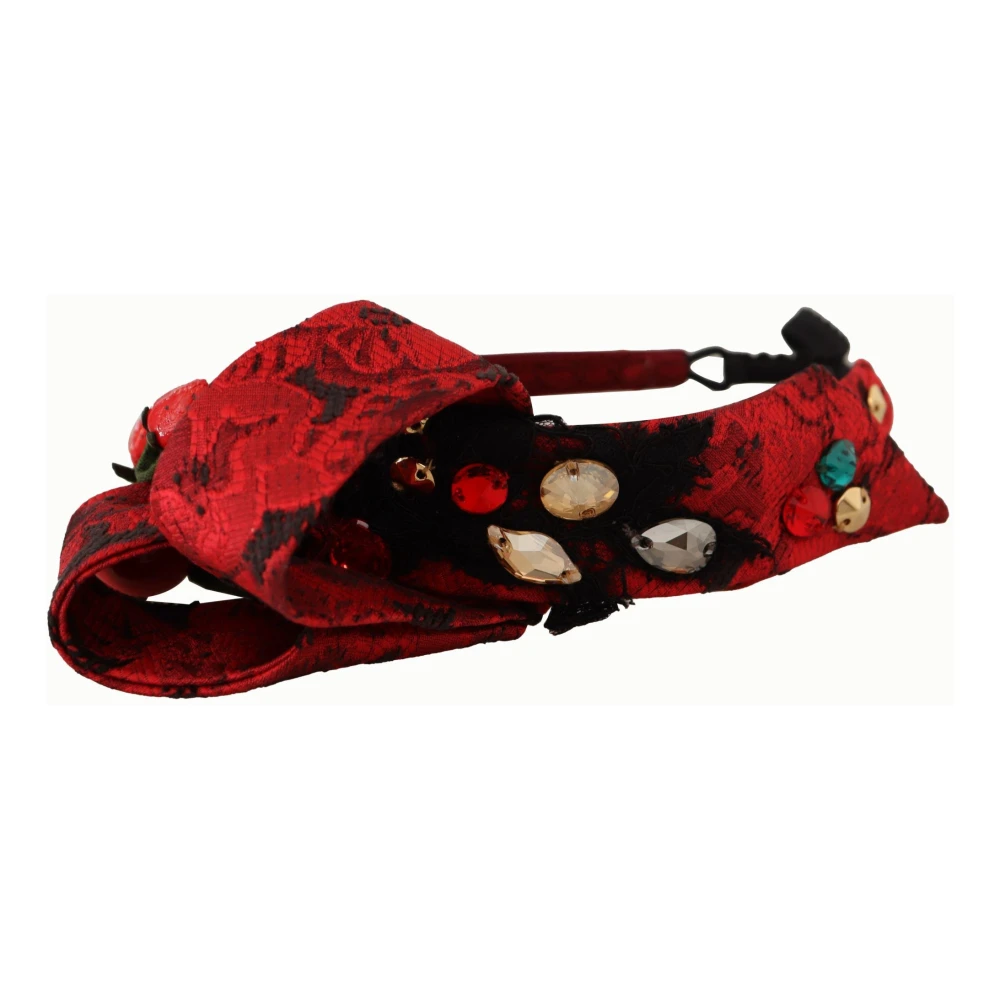 Dolce & Gabbana Women's Red Accessories, One Size, Cherry Sicily Diadem Headband