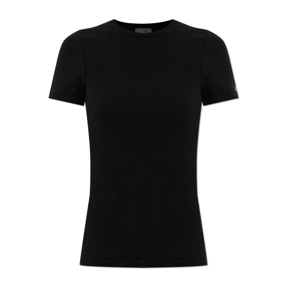 Mm6 Maison Margiela Vrouw Zwart Tops Dames, L, Underwear