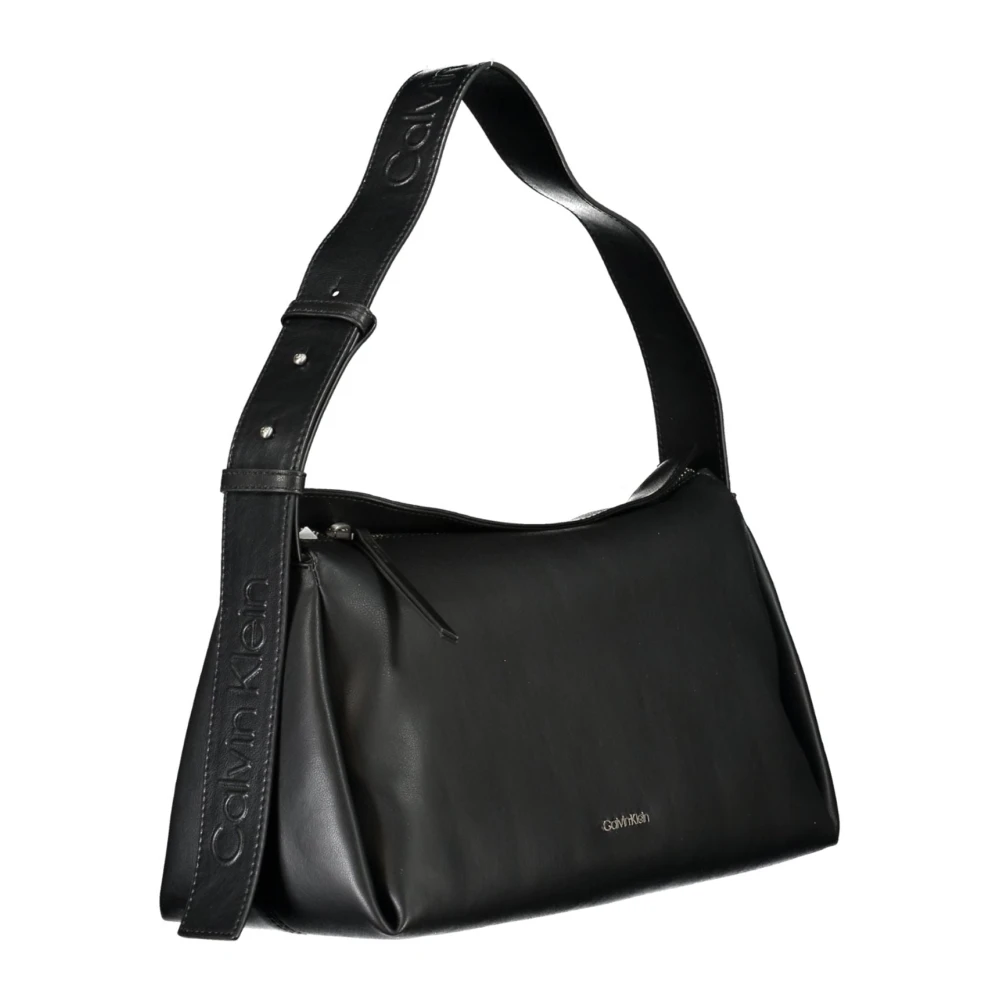 Calvin Klein Zwarte dames schoudertas met logo Black Dames