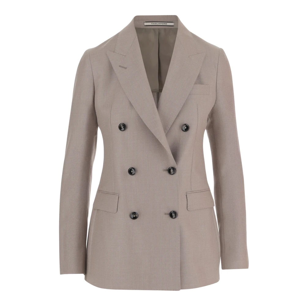 Tagliatore Women's Beige Parigi Jacket - Blazers - L - Jackets