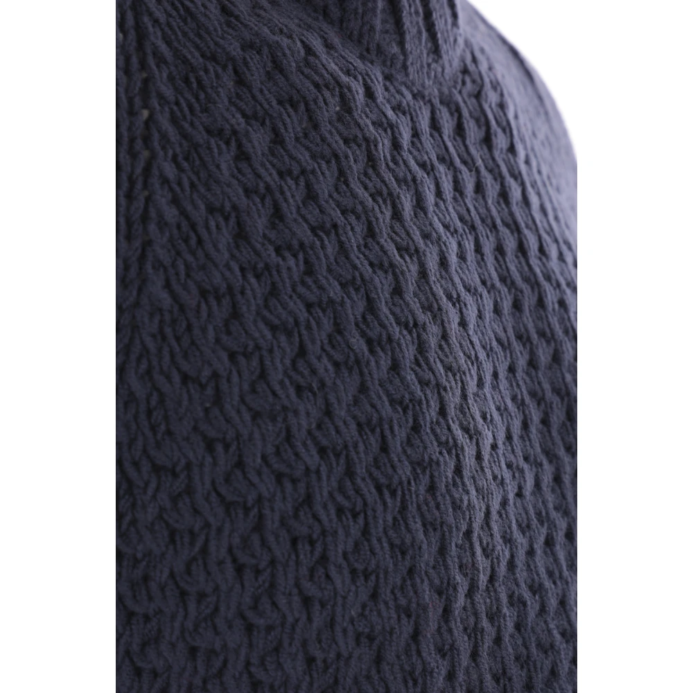 Undercover Navy Blauwe Gebreide Trui Blue Heren